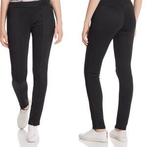 NWOT Pam & Gela Front Ankle Slit Cigarette Black Trouser Pant Size S